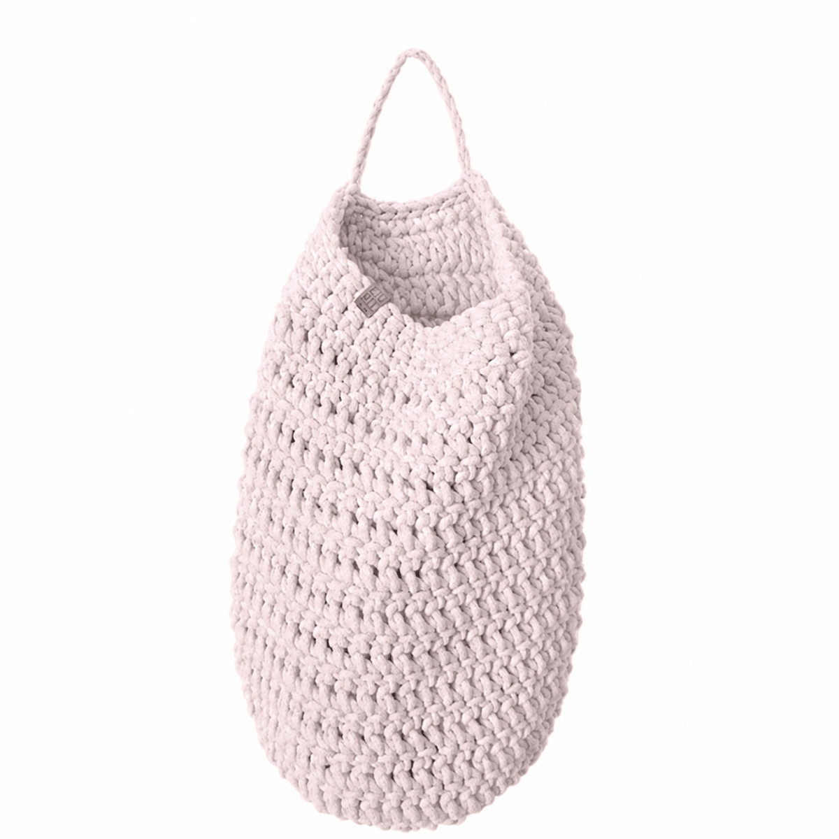 Crochet hanging bag, Large | PALE PINK - Zuri House