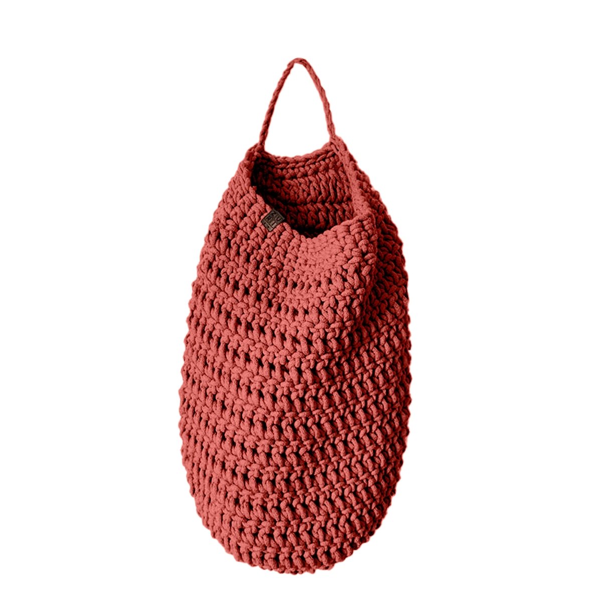 Crochet hanging bag, Large | TERRACOTTA - Zuri House