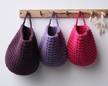 Crochet hanging bags | AUBERGINE - Zuri House