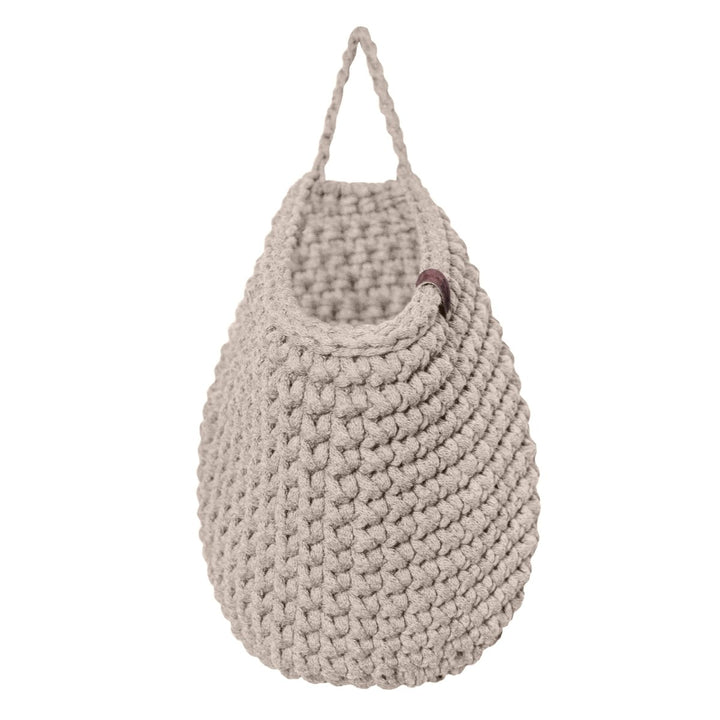 Crochet hanging bags | BEIGE - Zuri House