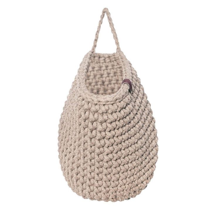Crochet hanging bags | BEIGE - Zuri House