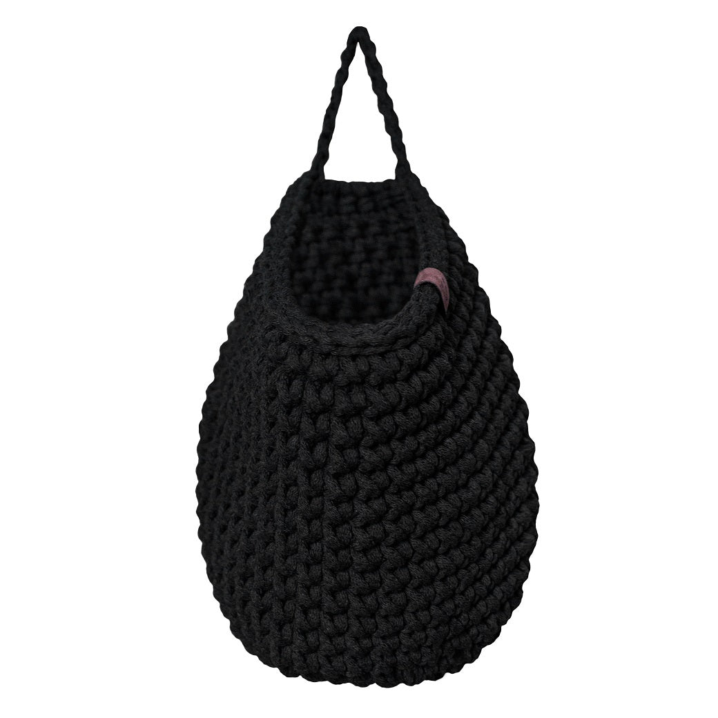 Crochet hanging bags | BLACK - Zuri House