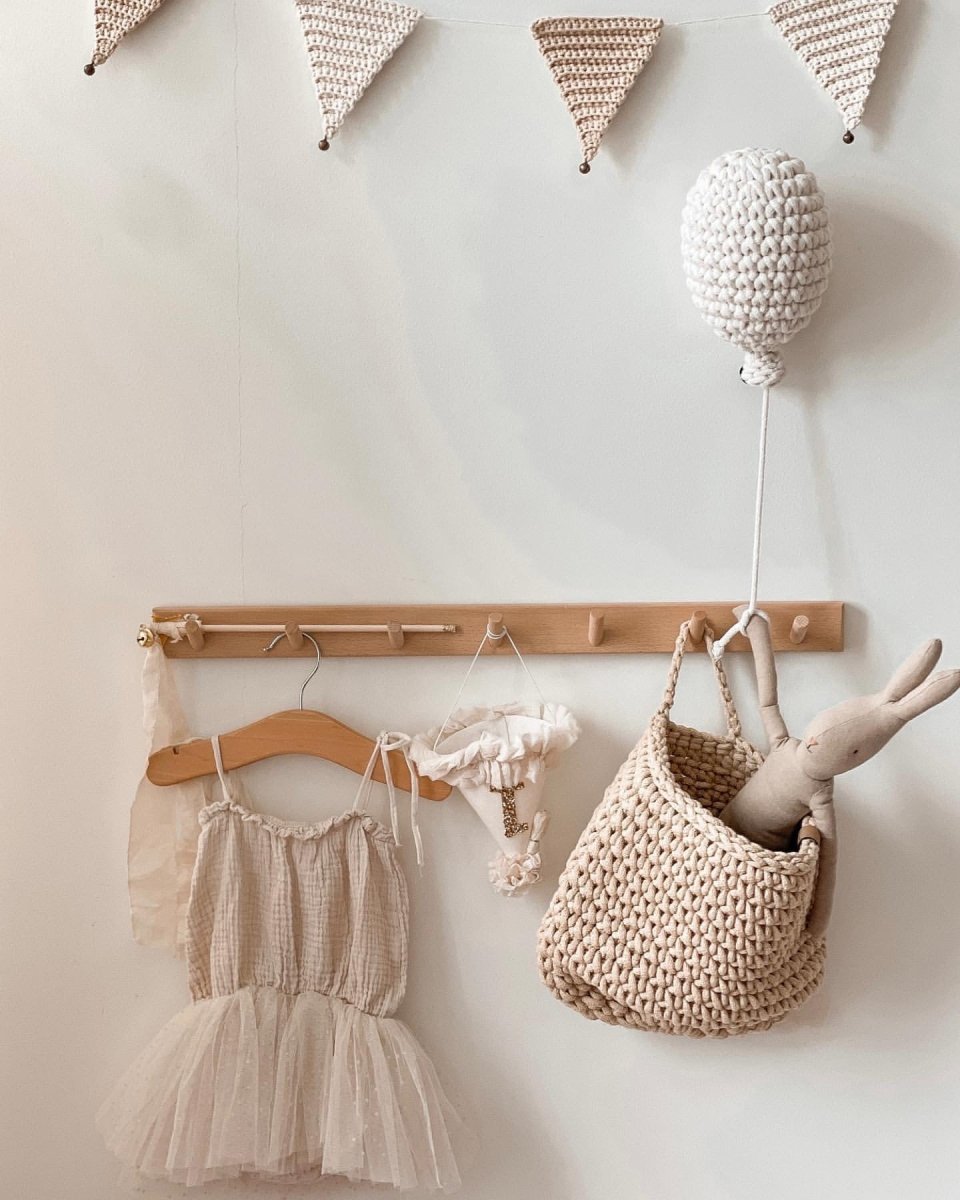 Crochet hanging bags | CARAMEL - Zuri House