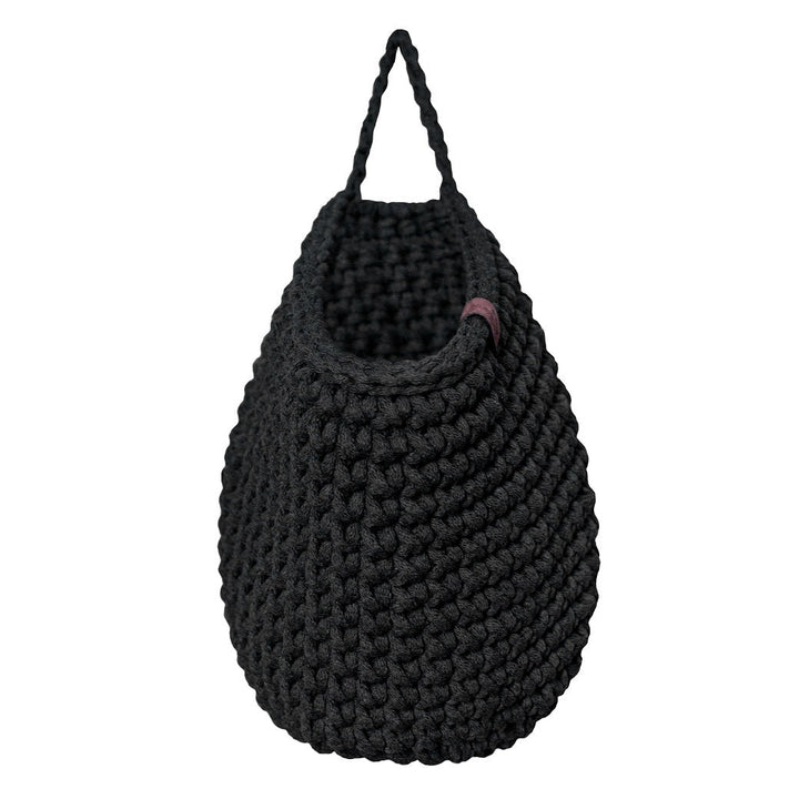 Crochet hanging bags | CHARCOAL - Zuri House