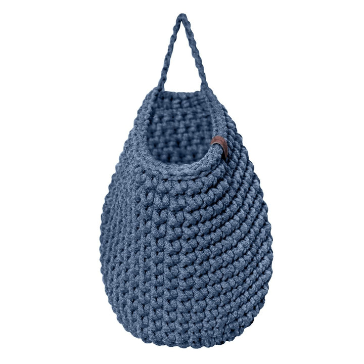 Crochet hanging bags | DENIM BLUE - Zuri House