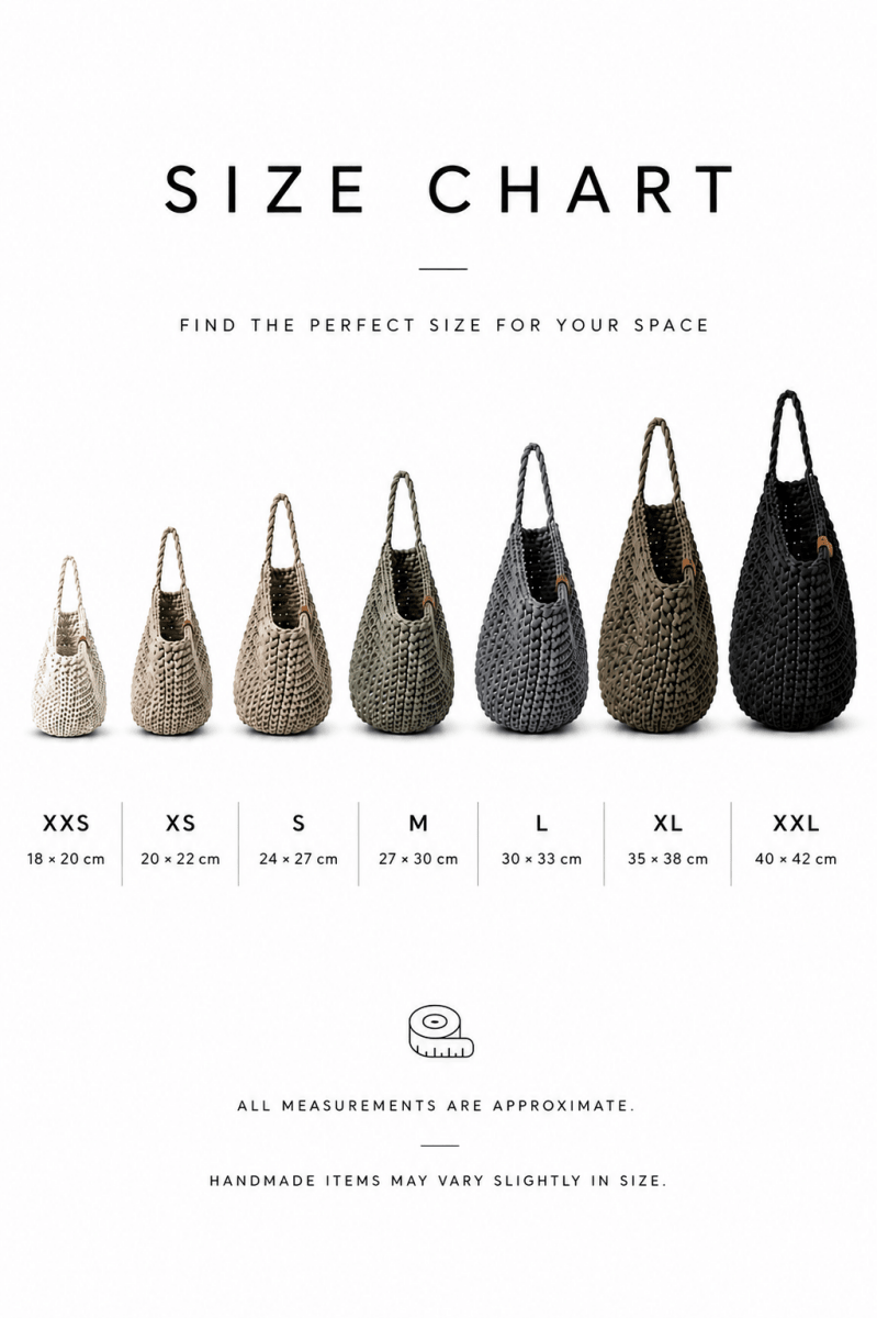 Crochet hanging bags | DENIM BLUE - Zuri House