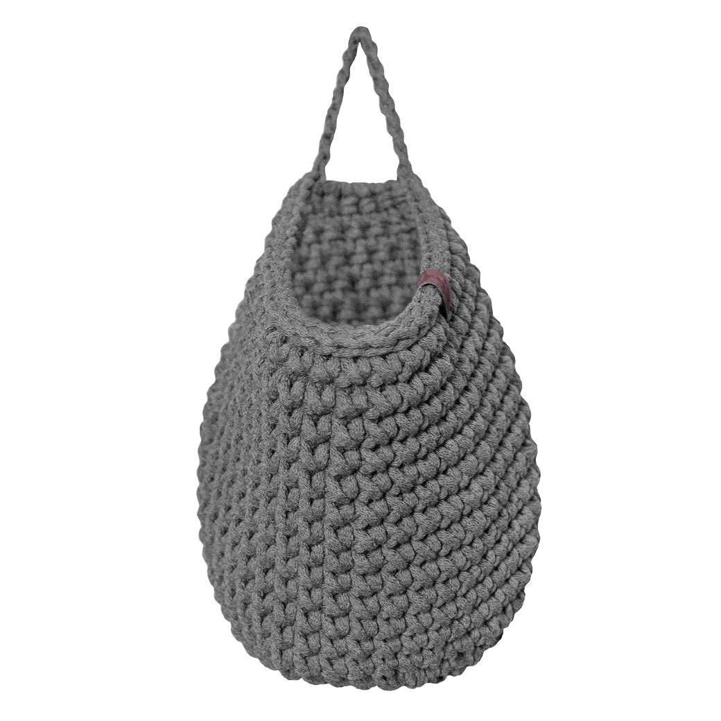 Crochet hanging bags | GREY - Zuri House