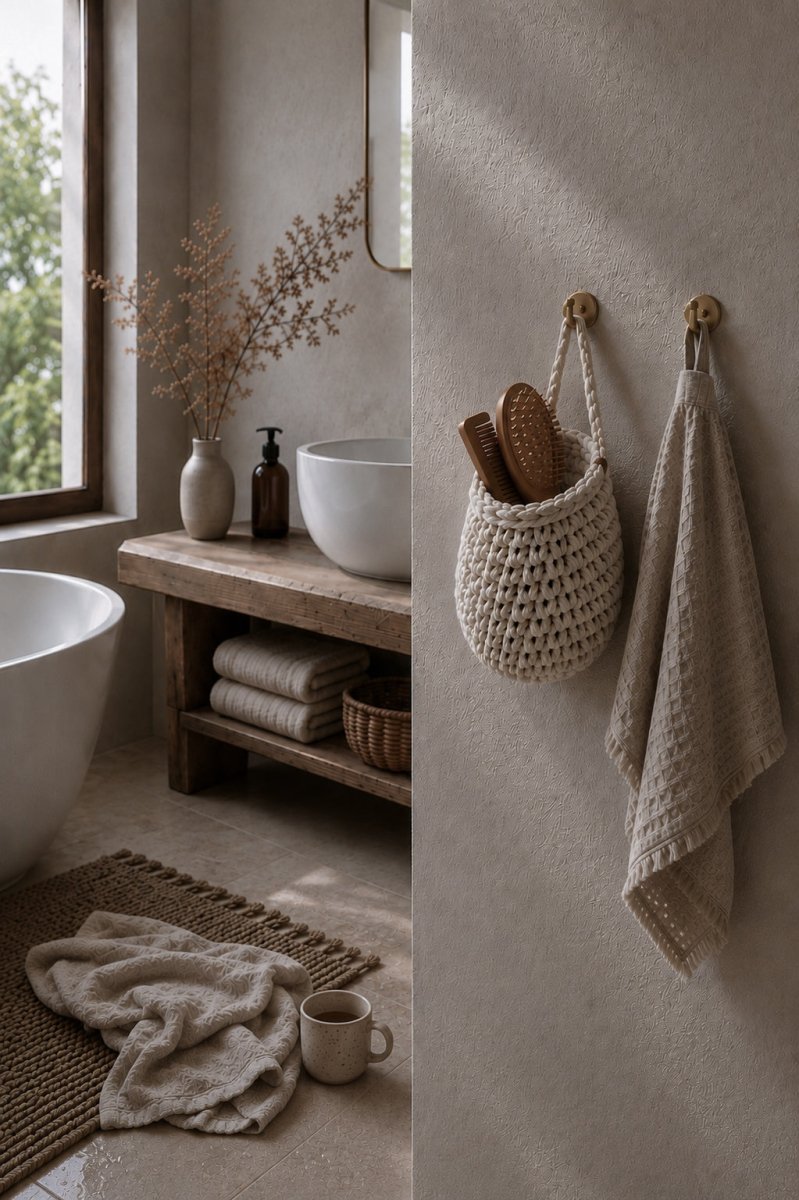 Crochet hanging bags | IVORY - Zuri House