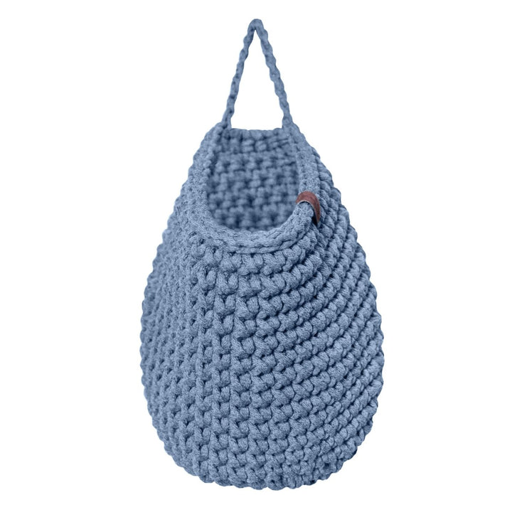 Crochet hanging bags | LIGHT DENIM - Zuri House