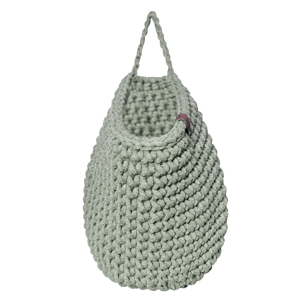 Crochet hanging bags | LIGHT OLIVE - Zuri House