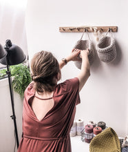 Crochet hanging bags | OATMEAL - Zuri House