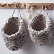 Crochet hanging bags | OATMEAL - Zuri House