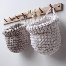 Crochet hanging bags | OATMEAL - Zuri House
