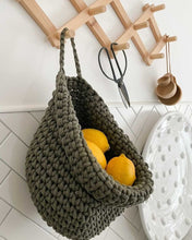 Crochet hanging bags | OLIVE GREEN - Zuri House