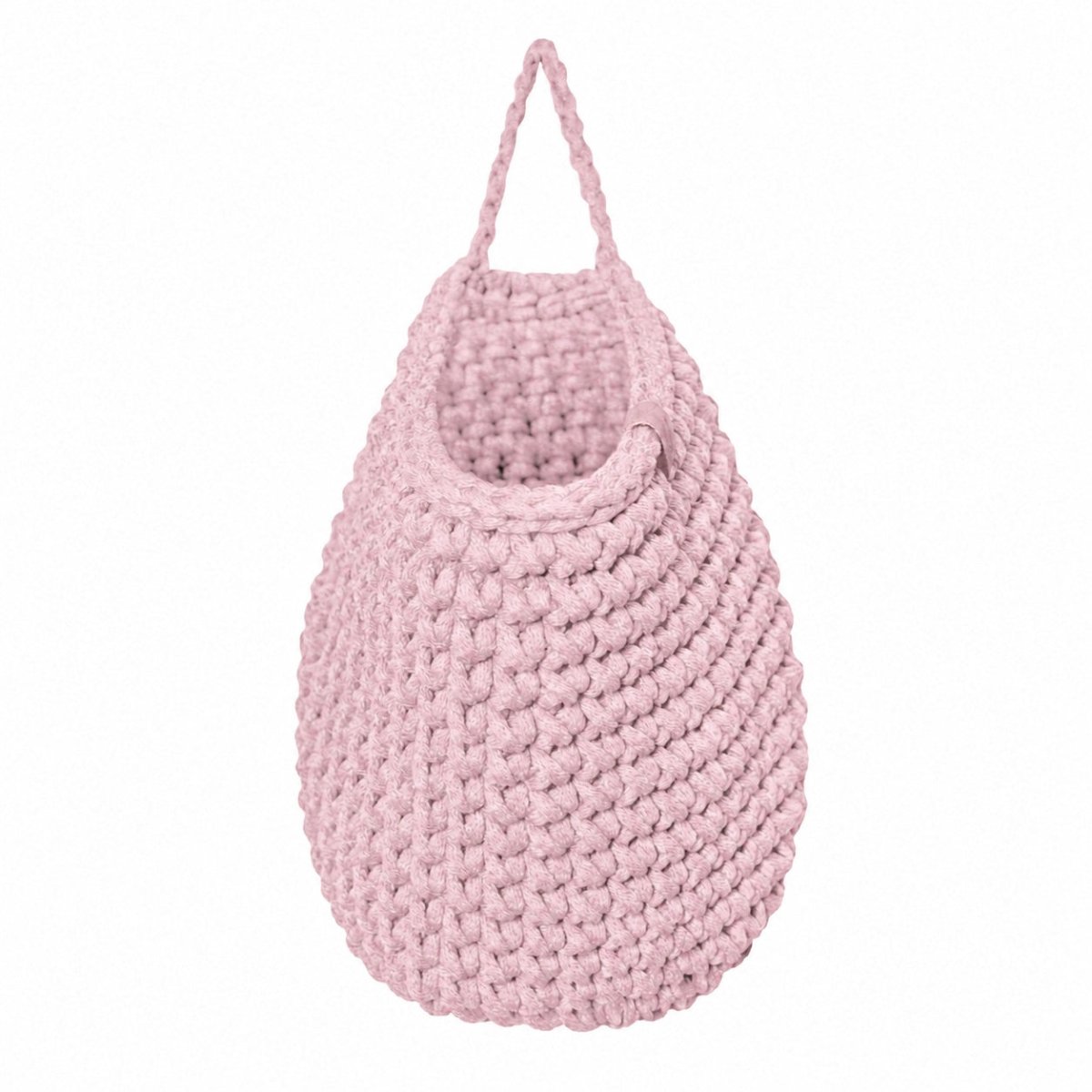 Crochet hanging bags | POWDER PINK - Zuri House