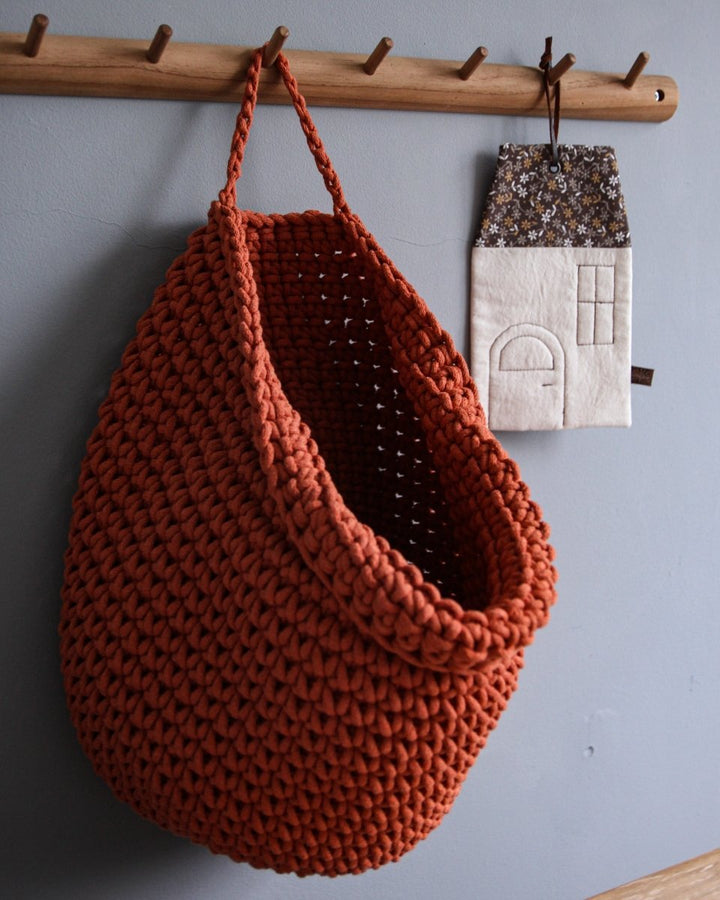Crochet hanging bags | PUMPKIN - Zuri House