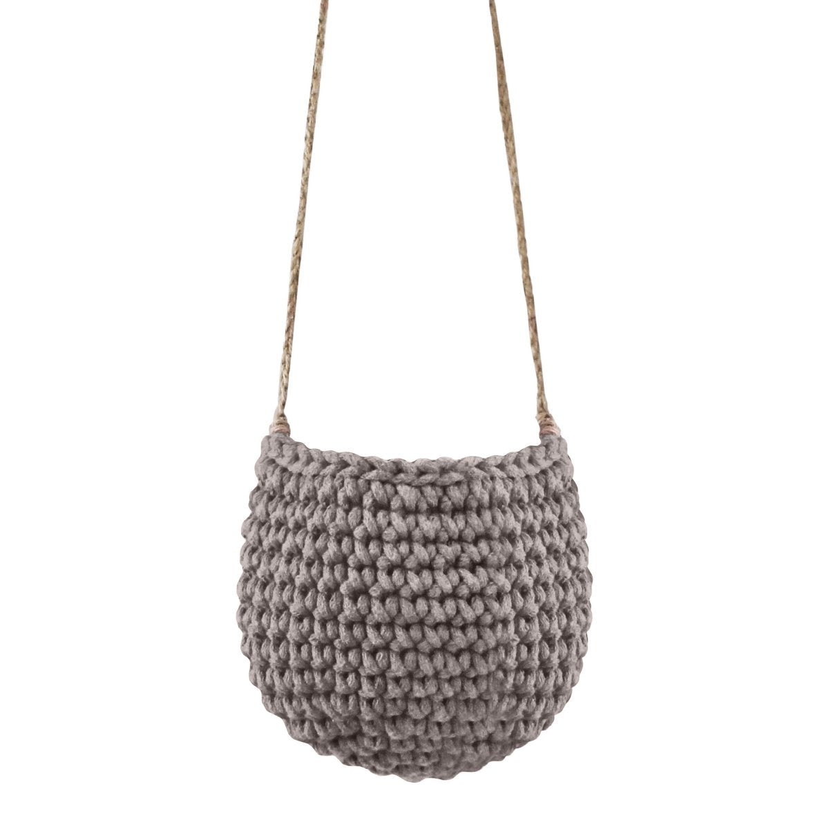 Crochet hanging basket, Small | MOCHA - Zuri House