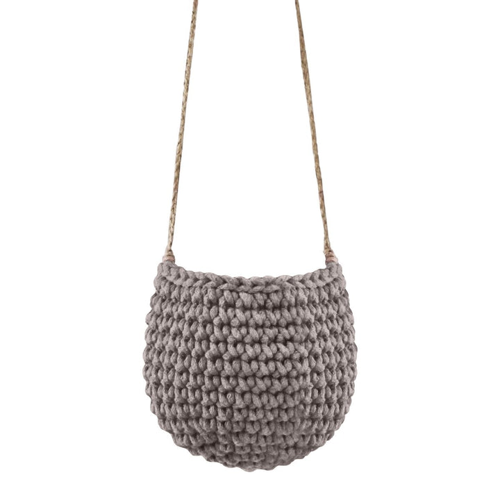 Crochet hanging basket, Small | MOCHA - Zuri House