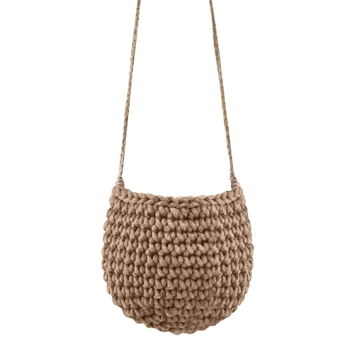 Crochet hanging basket, Small | TOFFEE - Zuri House