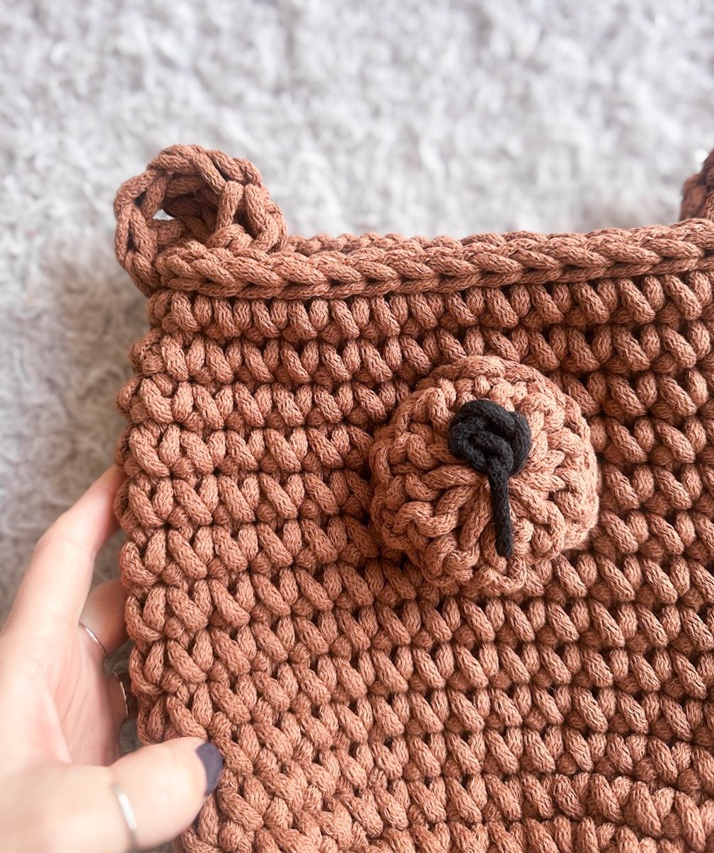 Crochet Hanging Bear Basket PATTERN - Zuri House