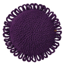 Crochet kids cushion FUN | AUBERGINE - Zuri House