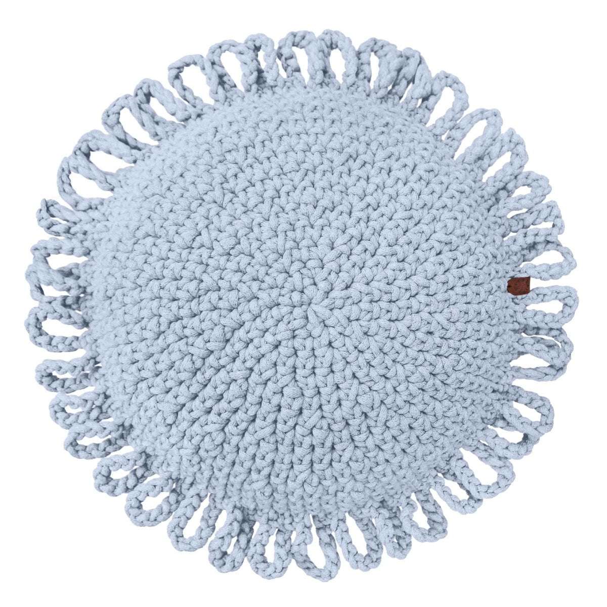Crochet kids cushion FUN | BABY BLUE - Zuri House