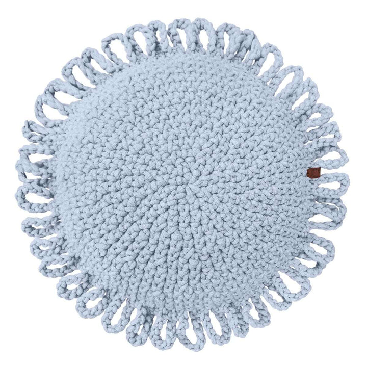 Crochet kids cushion FUN | BABY BLUE - Zuri House