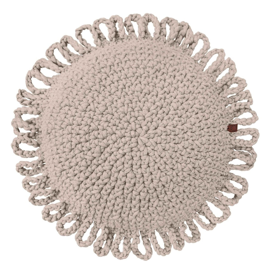 Crochet kids cushion FUN | BEIGE - Zuri House