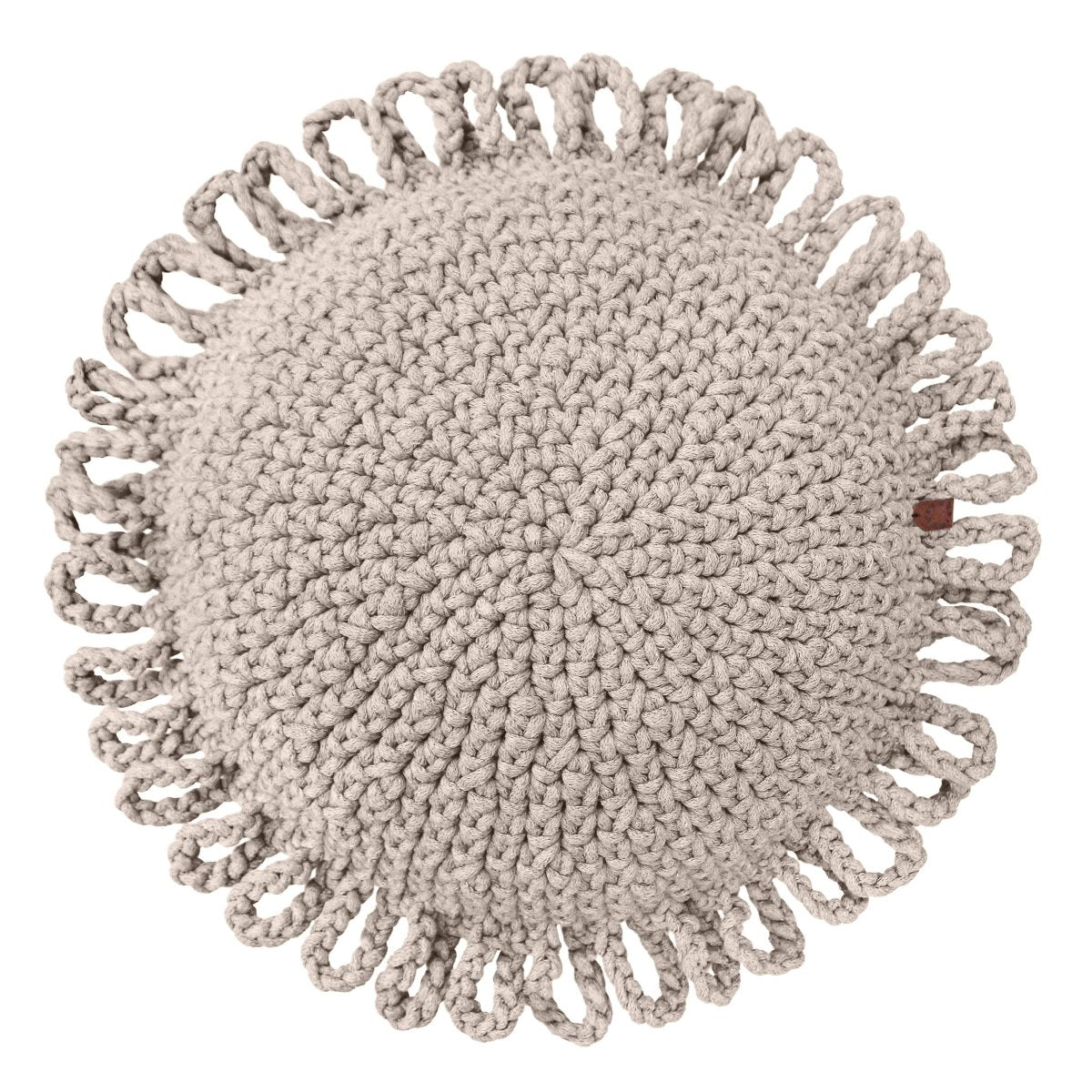 Crochet kids cushion FUN | BEIGE - Zuri House