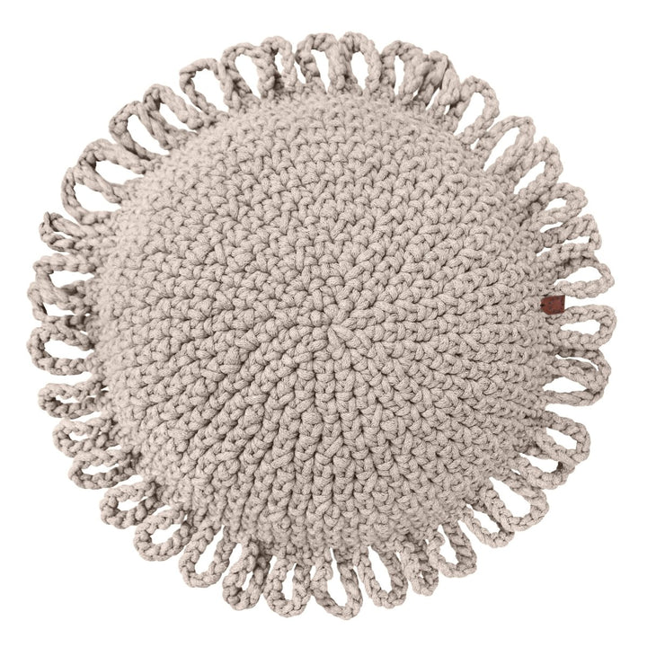 Crochet kids cushion FUN | BEIGE - Zuri House