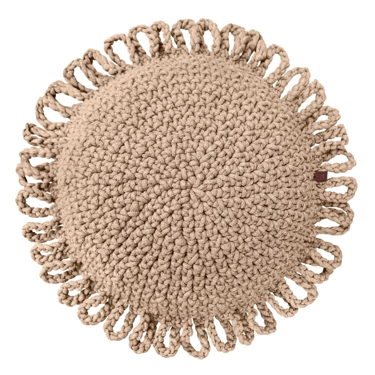Crochet kids cushion FUN | CARAMEL - Zuri House
