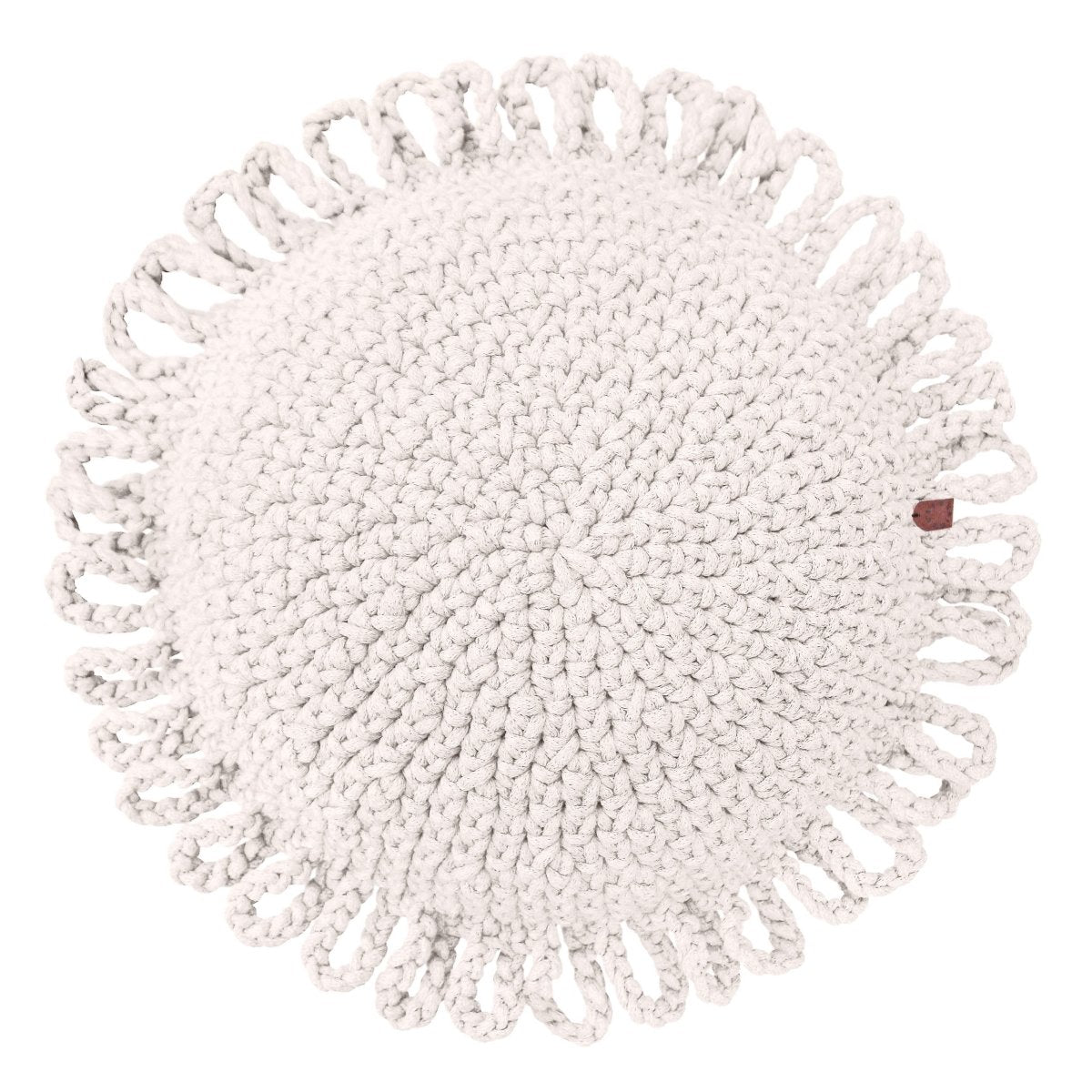Crochet kids cushion FUN | IVORY - Zuri House