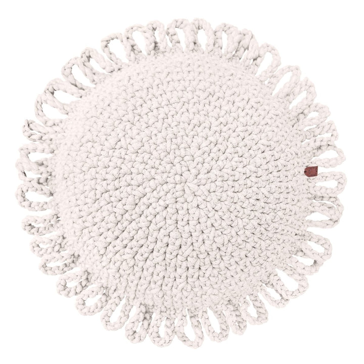 Crochet kids cushion FUN | IVORY - Zuri House