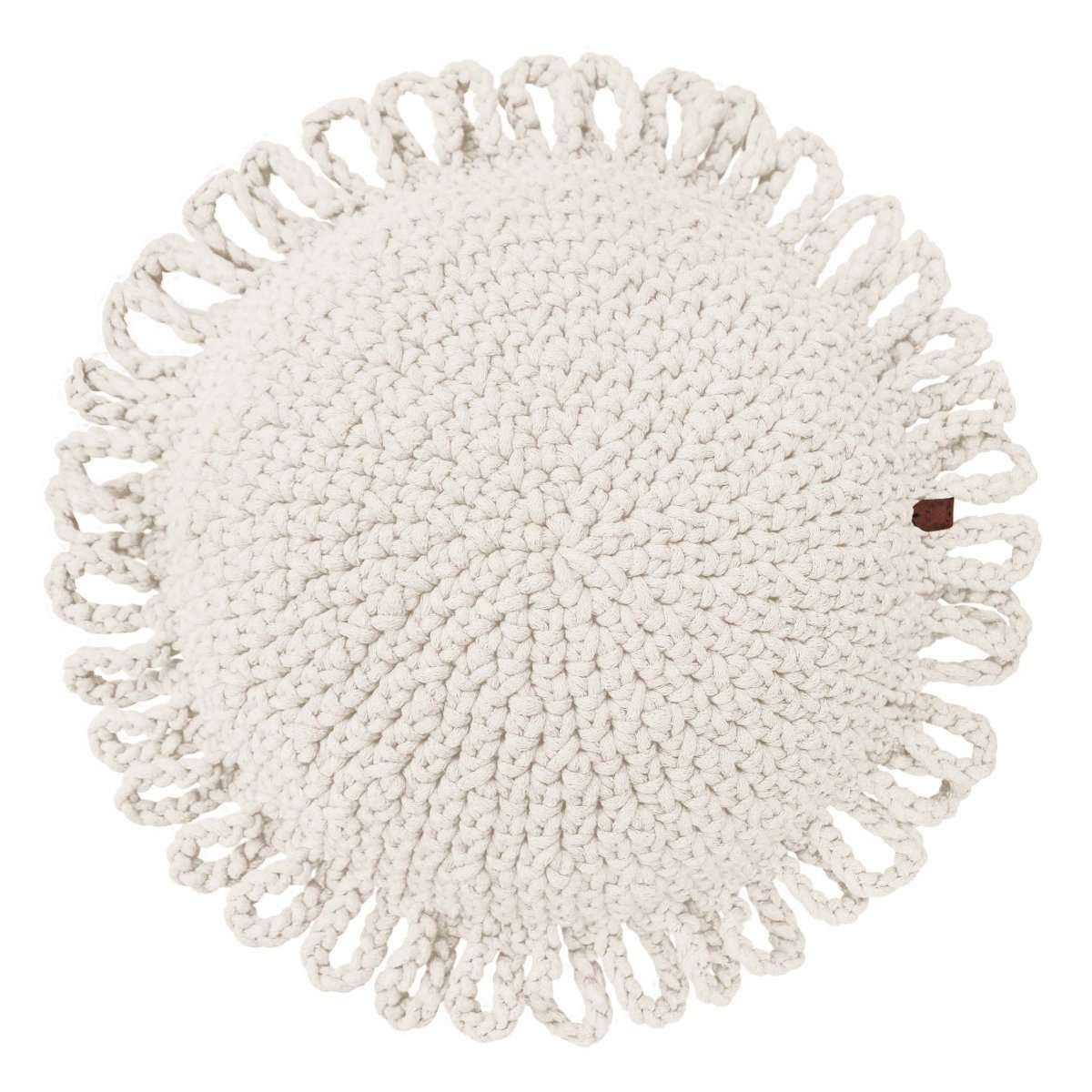 Crochet kids cushion FUN | IVORY - Zuri House