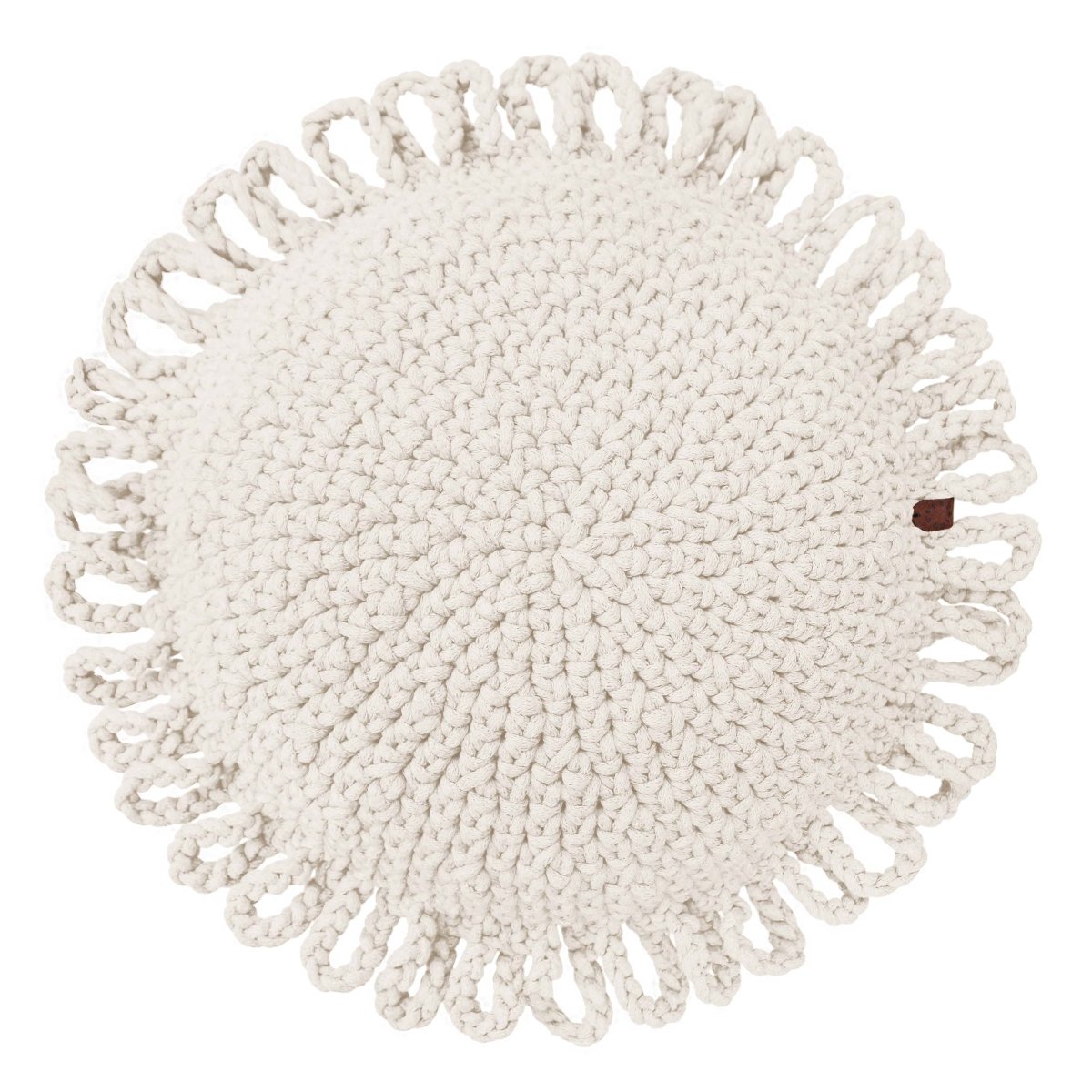 Crochet kids cushion FUN | IVORY - Zuri House