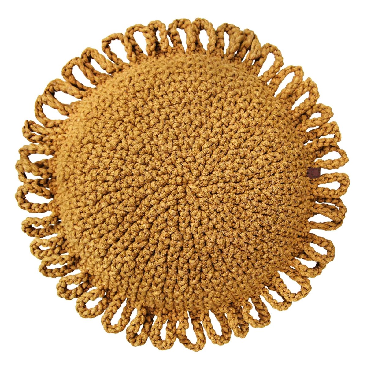 Crochet kids cushion FUN | MUSTARD - Zuri House