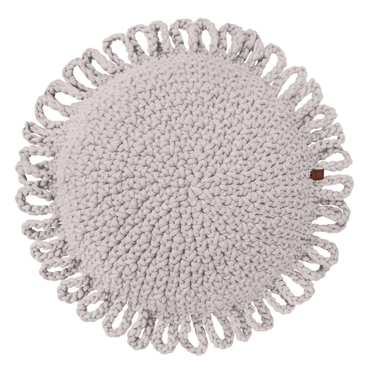 Crochet kids cushion FUN | OATMEAL - Zuri House