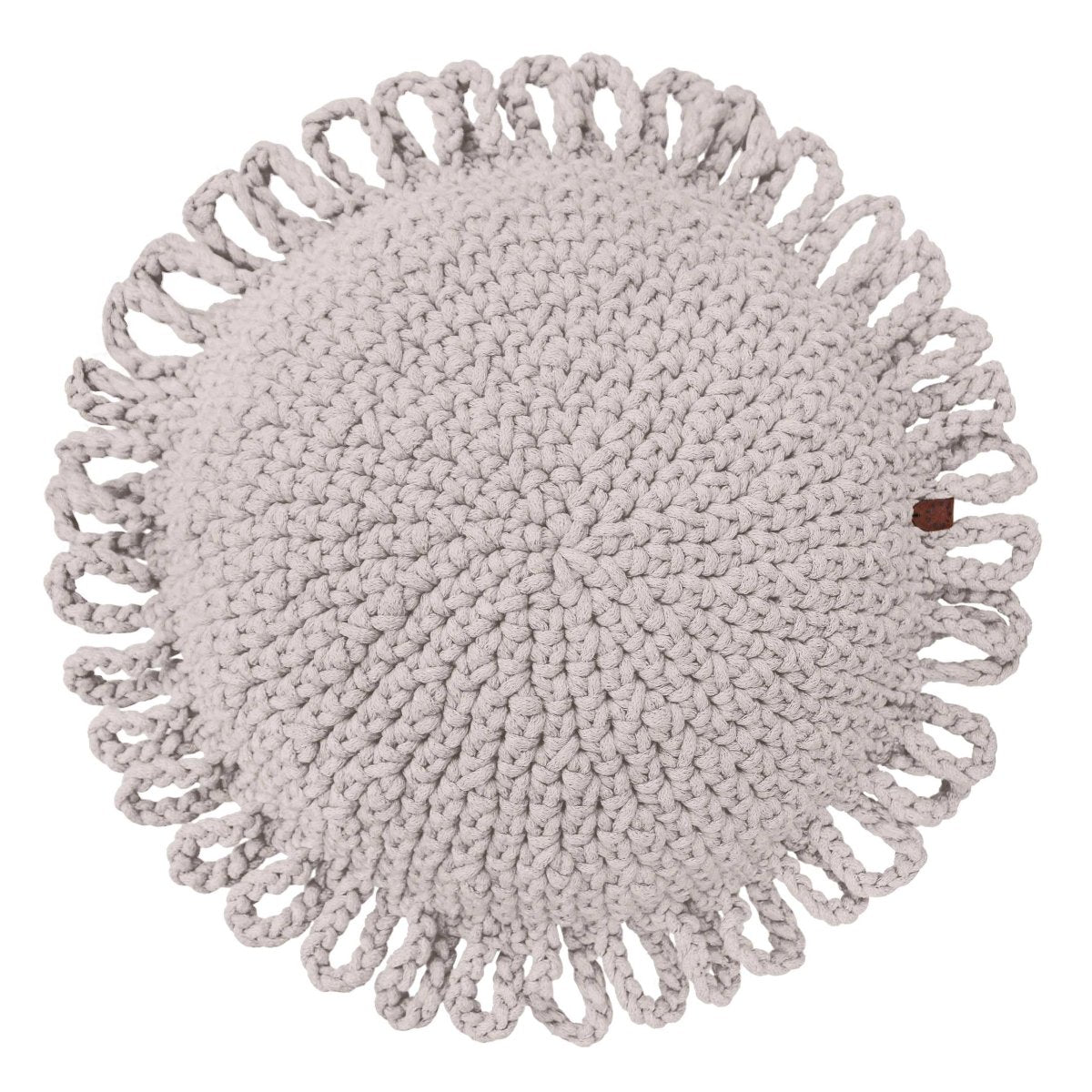 Crochet kids cushion FUN | OATMEAL - Zuri House
