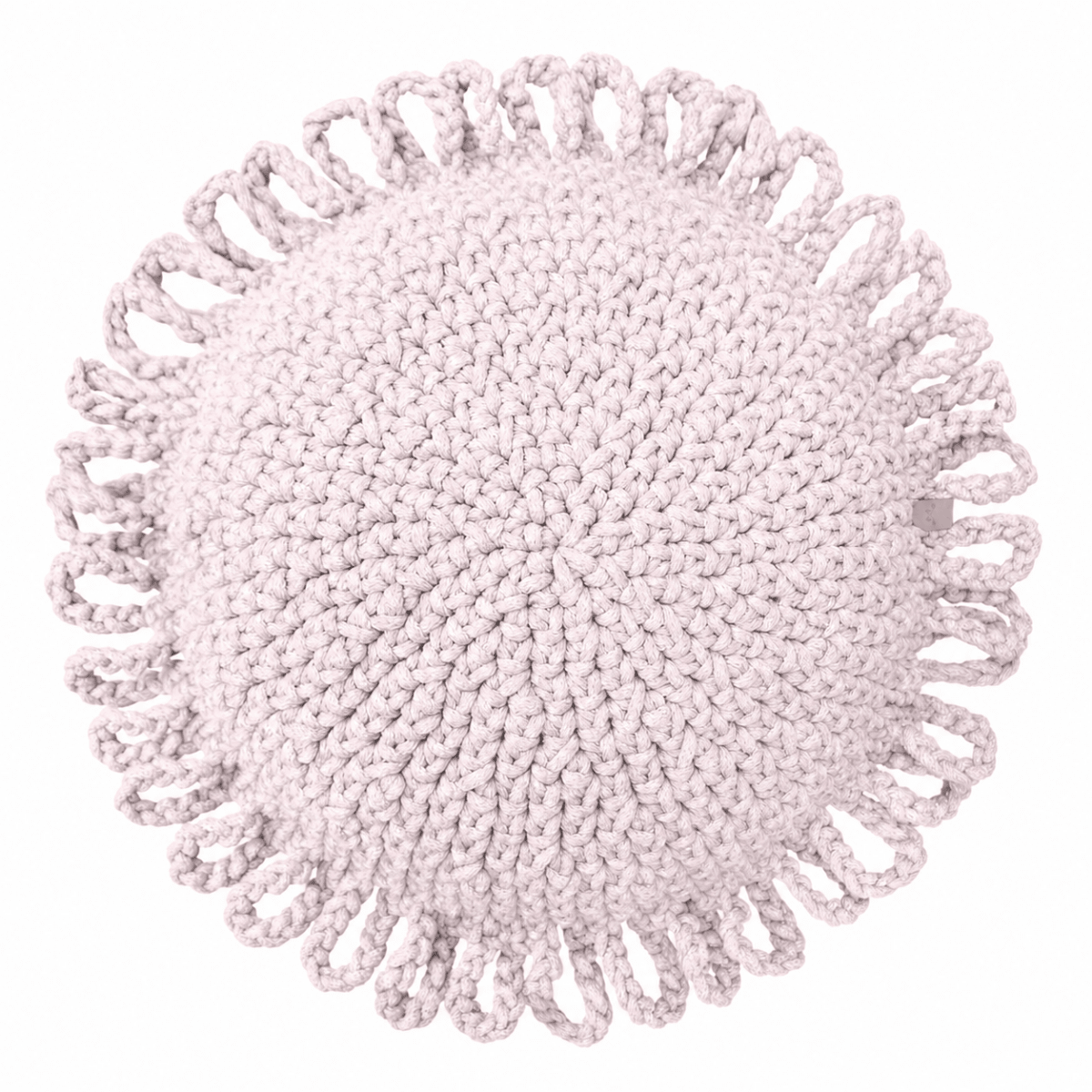 Crochet kids cushion FUN | PALE PINK - Zuri House