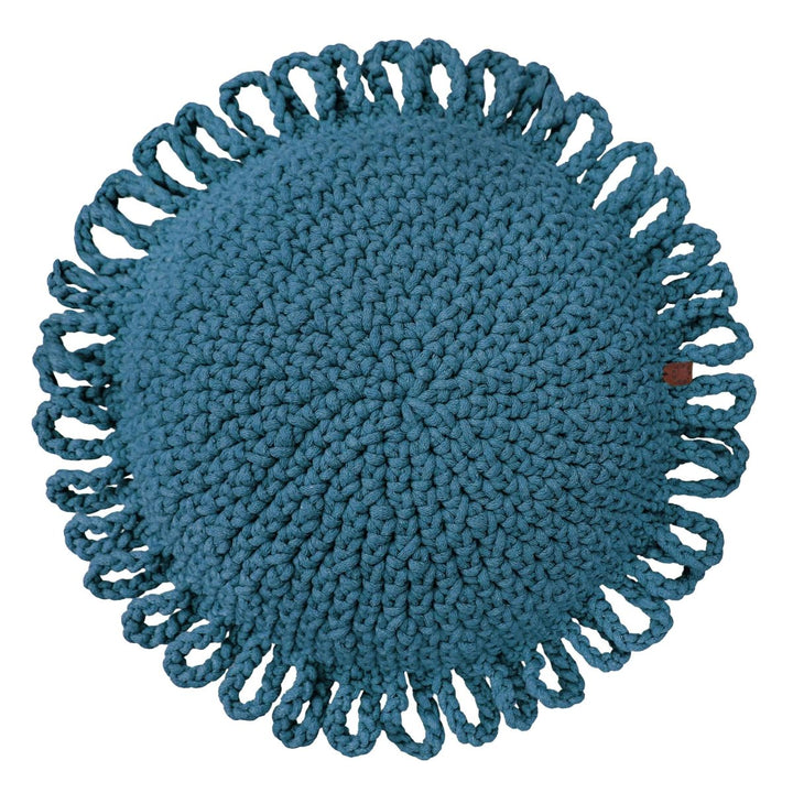 Crochet kids cushion FUN | PETROL - Zuri House