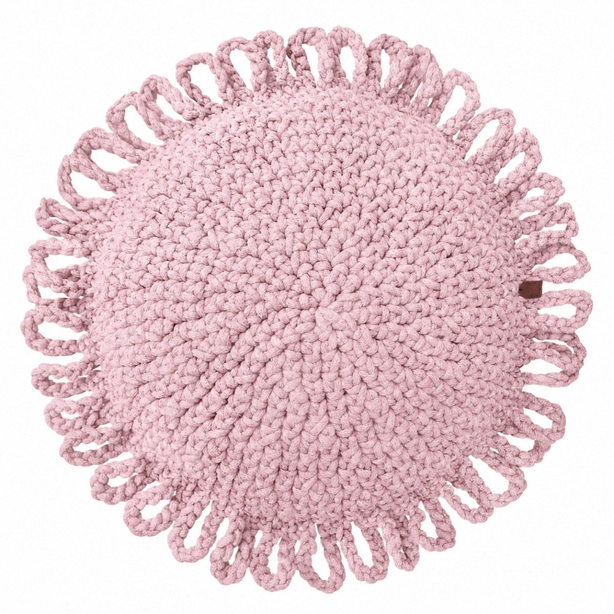 Crochet kids cushion FUN | POWDER PINK - Zuri House