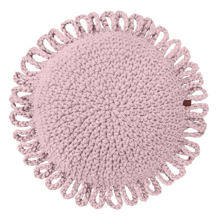 Crochet kids cushion FUN | POWDER PINK - Zuri House