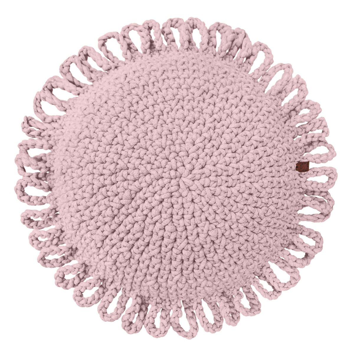 Crochet kids cushion FUN | POWDER PINK - Zuri House