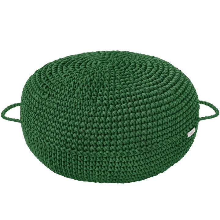 Crochet ottoman | AVOCADO - Zuri House