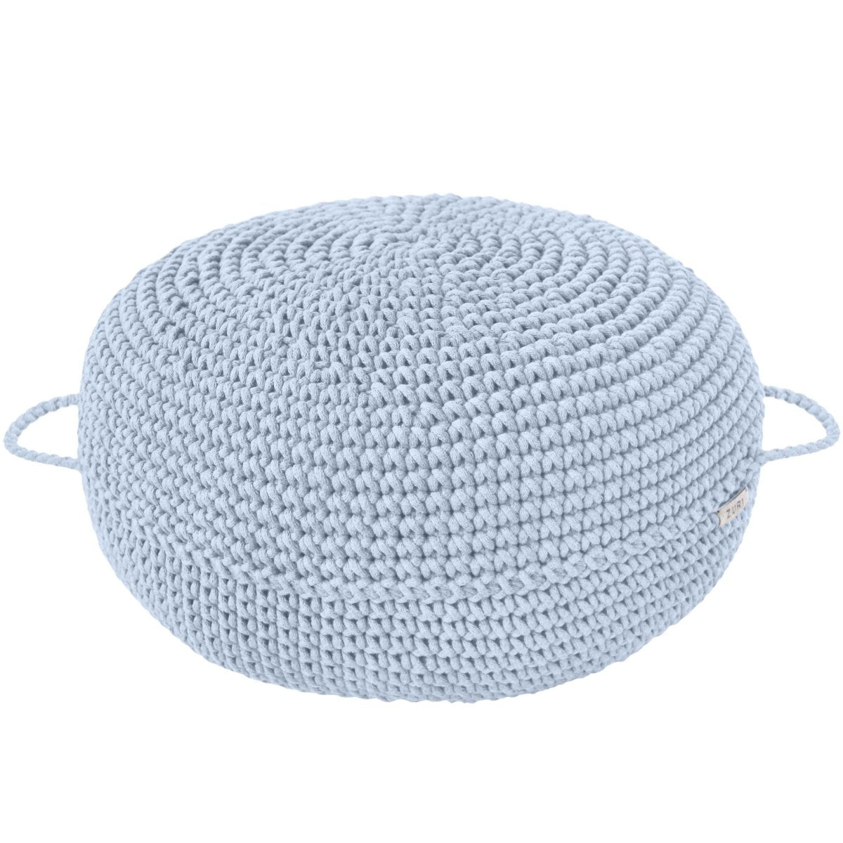 Crochet ottoman | BABY BLUE - Zuri House