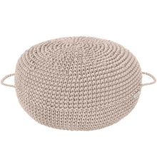 Crochet ottoman | BEIGE - Zuri House