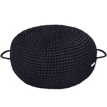 Crochet ottoman | CHARCOAL - Zuri House