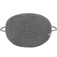 Crochet ottoman | DARK GREY - Zuri House