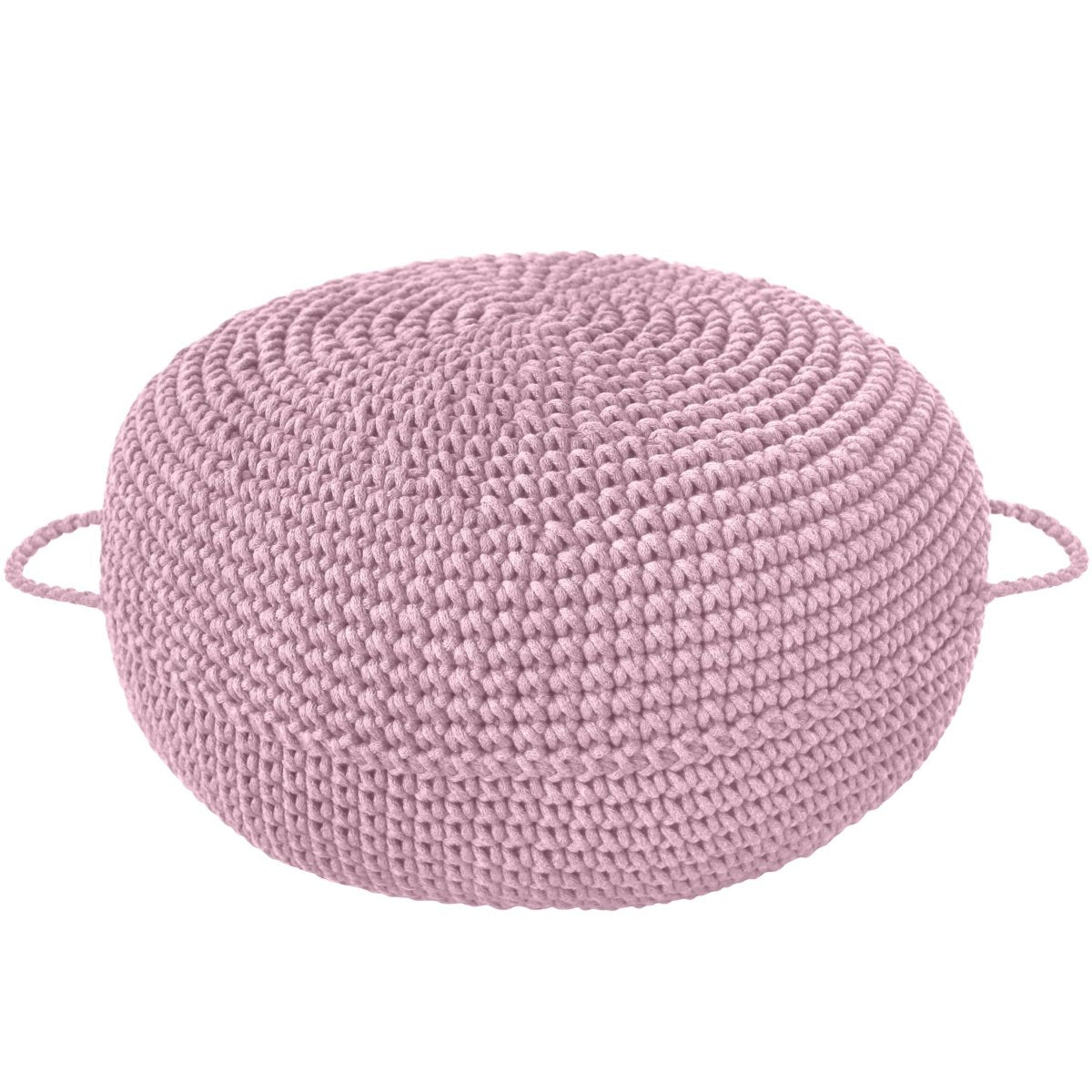 Crochet ottoman | DUSTY ROSE - Zuri House