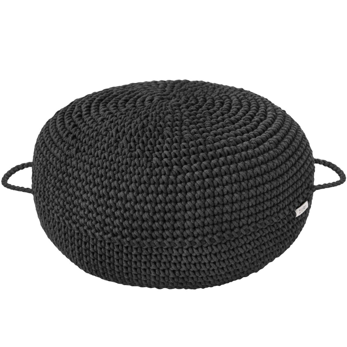 Crochet ottoman | GRAPHITE - Zuri House